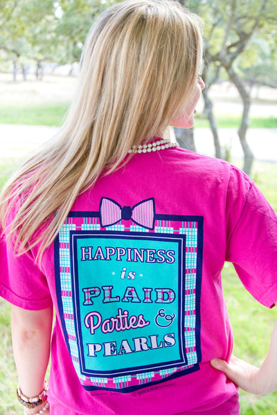 Jadelynn Brooke Women's Happiness Is S/S Shirt/Raspberry