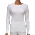 Hot Chillys Womens Micro-Elite Chamois 2.0 Long Underwear Top/White