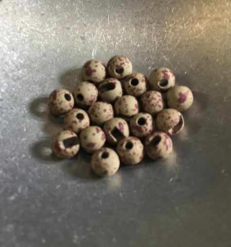 Mottled Tactical Slotted Tungsten Bead 5/32" 3.8mm