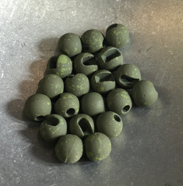 Mottled Tactical Slotted Tungsten Bead 5/32" 3.8mm