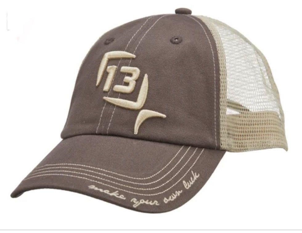 13 Fishing Standard Issue Curved Brim Snapback Ballcap - Men's Brown One Size HUS3