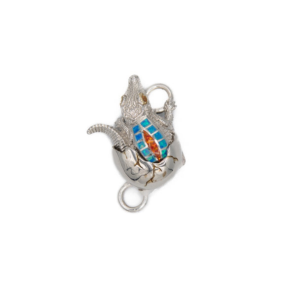 Kovel Orange/Blue Hatching Alligator Topper