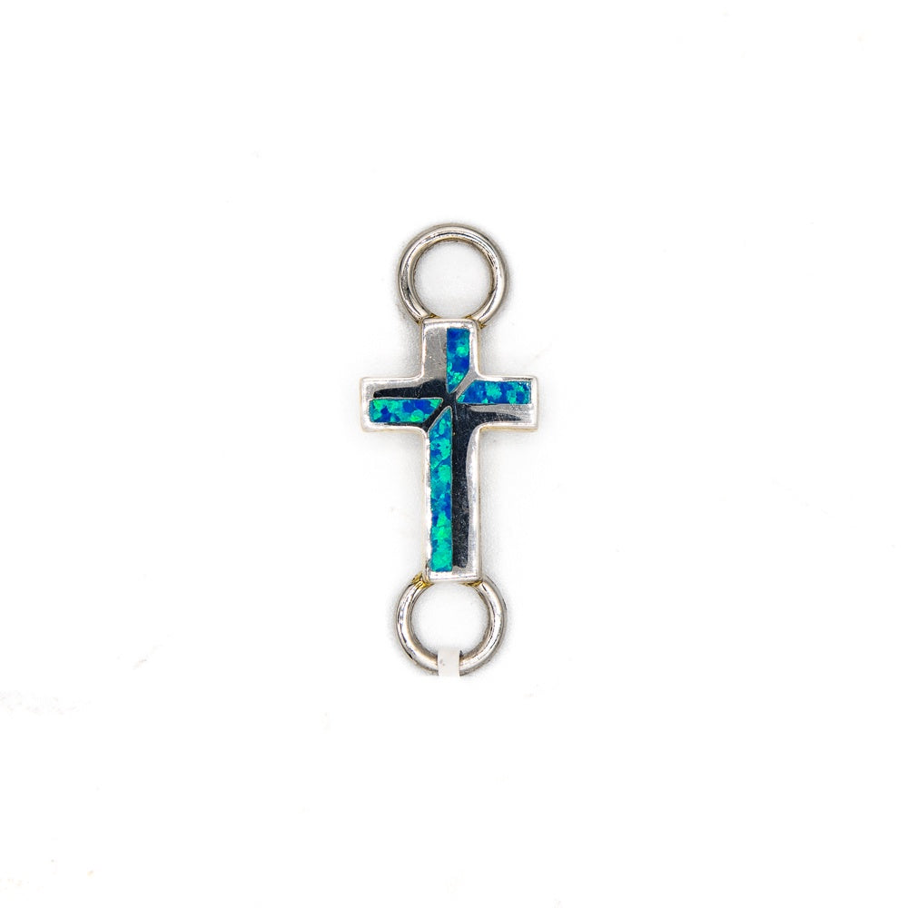 Kovel Blue Opal Split Cross Topper Andy Thornal Company kovel-blue-opal-split-cross-topper-andy-thornal-company