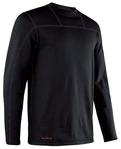 Terramar Mens Climasense 3.0 Ecolator TR Crew Top/Black