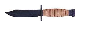 Ontario Knives - Air Force Survival Knife w/ Natural Leather