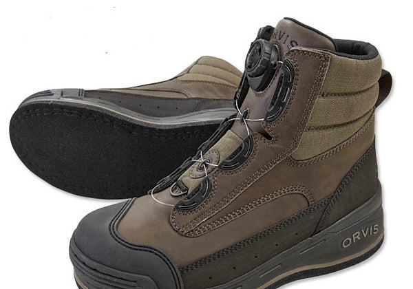 Orvis Mens Boa Pivot Felt Boot/Brown