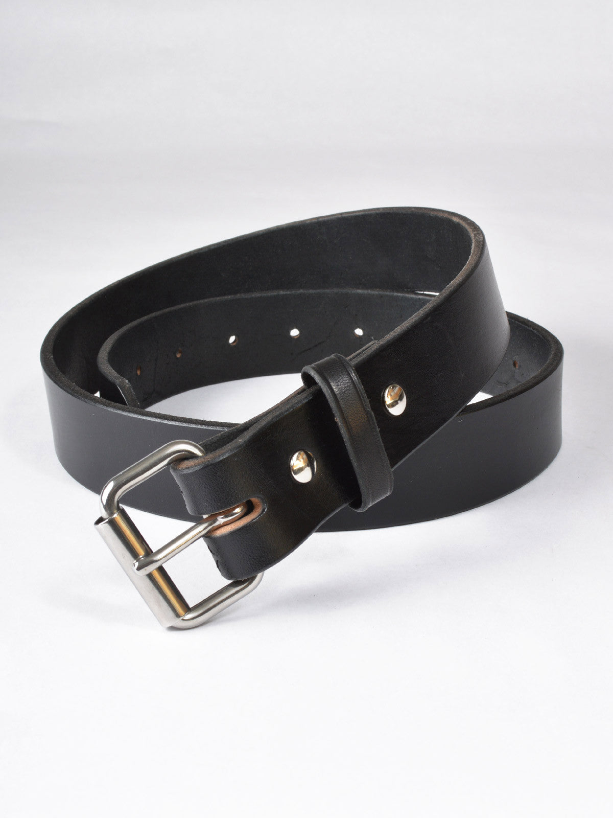 P&B Harness Full Grain Leather Belts/Black #305 - Andy Thornal Company