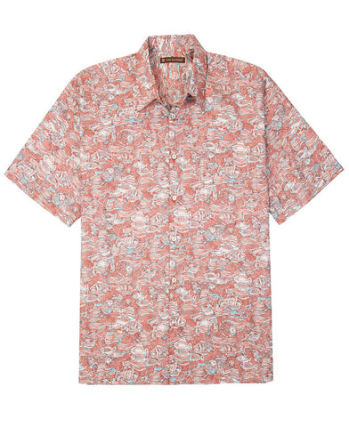 Tori Richard Men's Pike Place SS Shirt/Hawaiian Salt