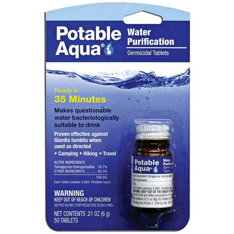 Potable Aqua Water Purification Tablets