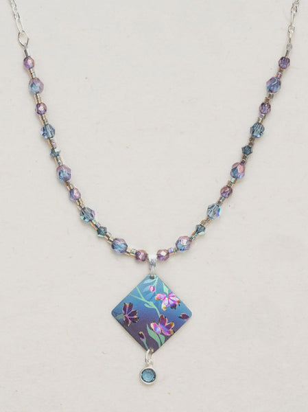 Holly Yashi Garden Sonnet Beaded Blue Necklace