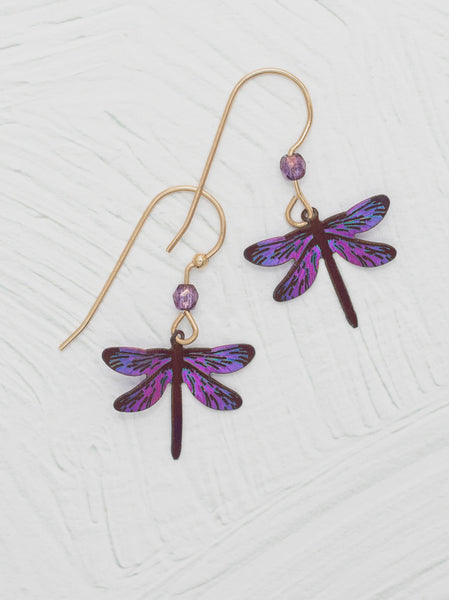 Holly Yashi Dragonfly Dreams Violet Skies Earrings