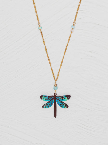 Holly Yashi Turquoise Dragonfly Dreams Necklace