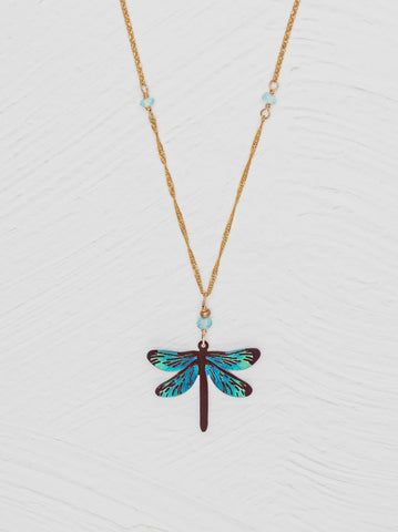 Holly Yashi Turquoise Dragonfly Dreams Necklace