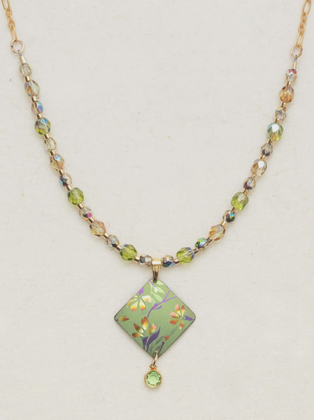 Holly Yashi Garden Sonnet Beaded Green Necklace