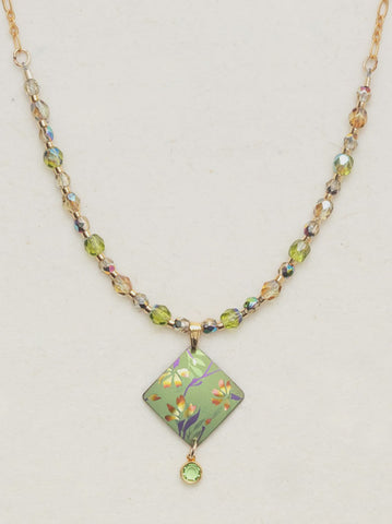 Holly Yashi Garden Sonnet Beaded Green Necklace