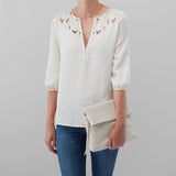 Hobo Draft (Powder White) Crossbody Purse
