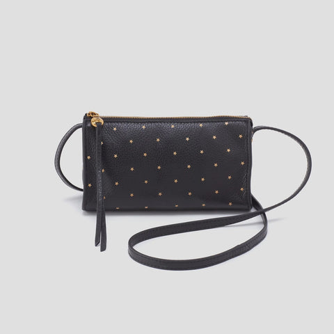 Hobo Jewel (Blackw/Gold Stars) Crossbody Purse