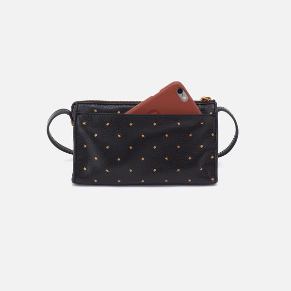 Hobo Jewel (Blackw/Gold Stars) Crossbody Purse