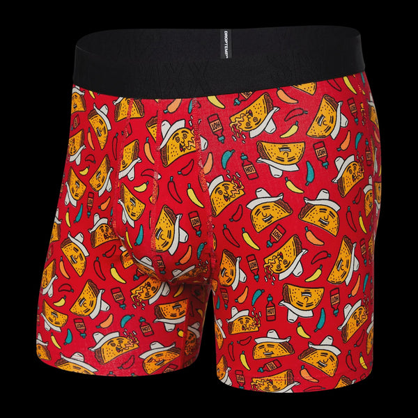 Saxx Men's DropTemp Boxer Brief/Tacqueria Red