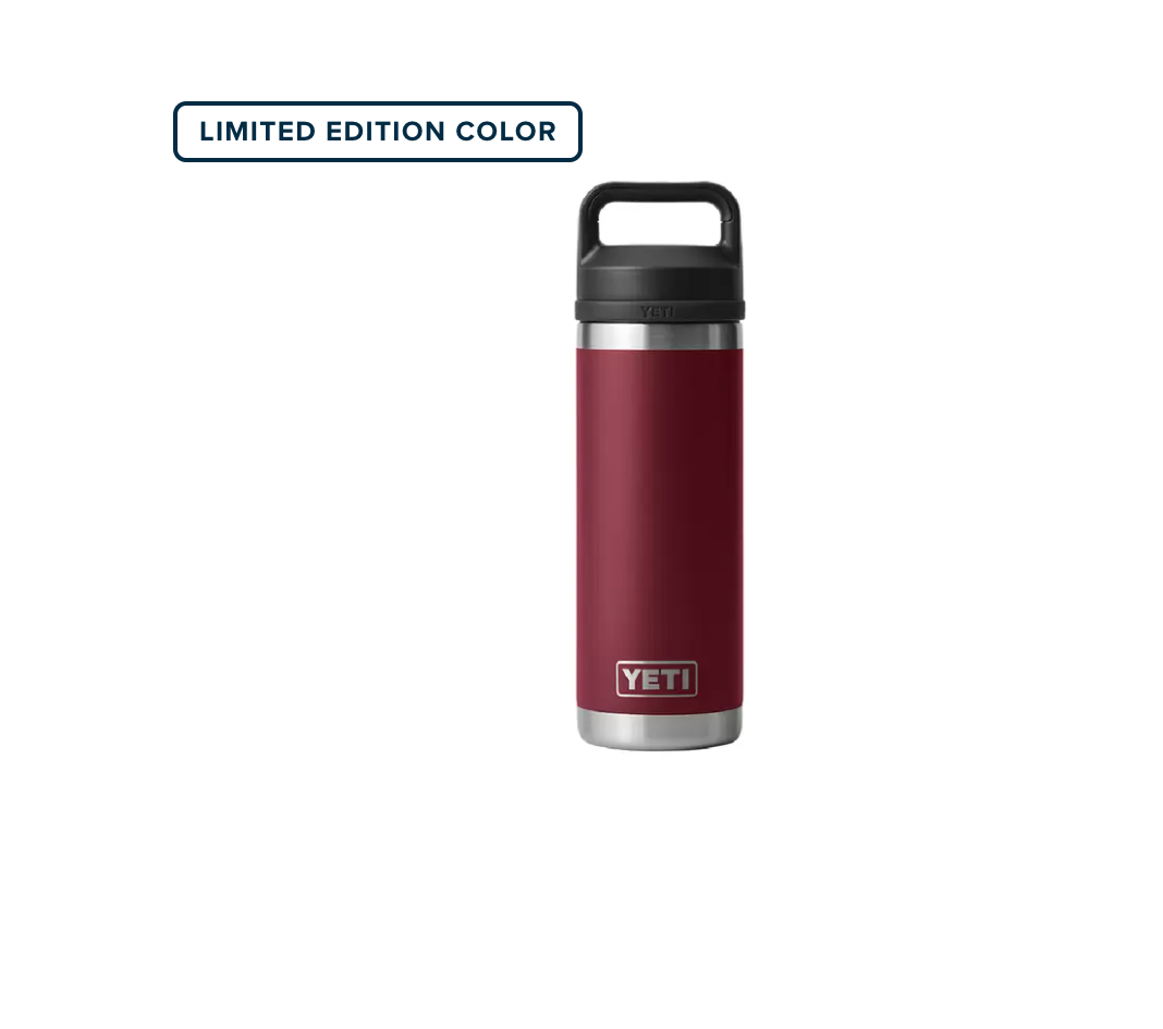 Yeti Rambler 18oz Bottle Harvest Red/ Chug Lid - Andy Thornal Company