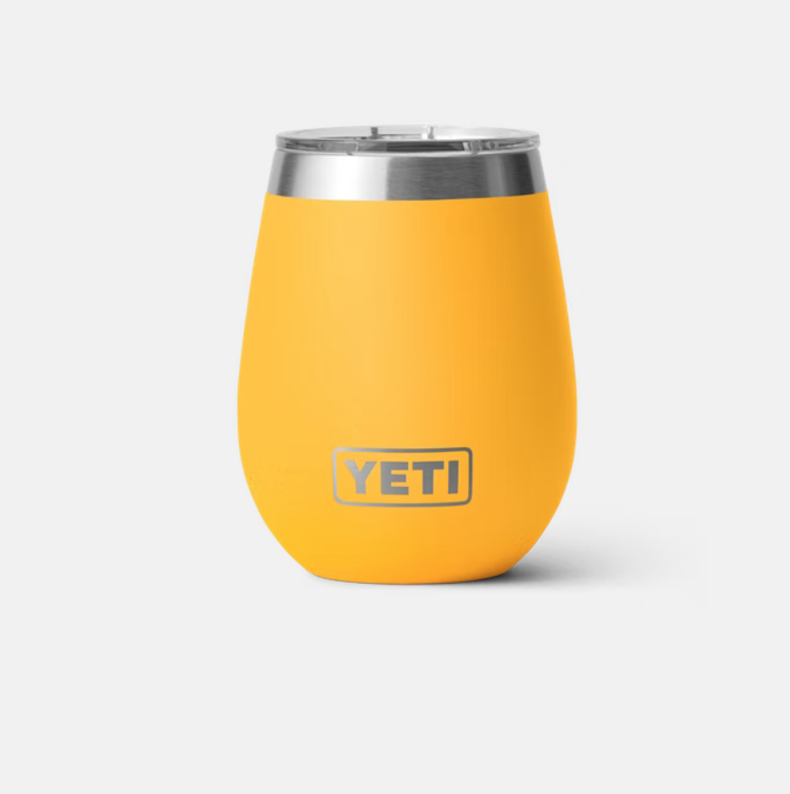 Yeti Rambler 10oz Stainless Steel Wine Tumbler Color: Alpine Yellow (Brand  New)