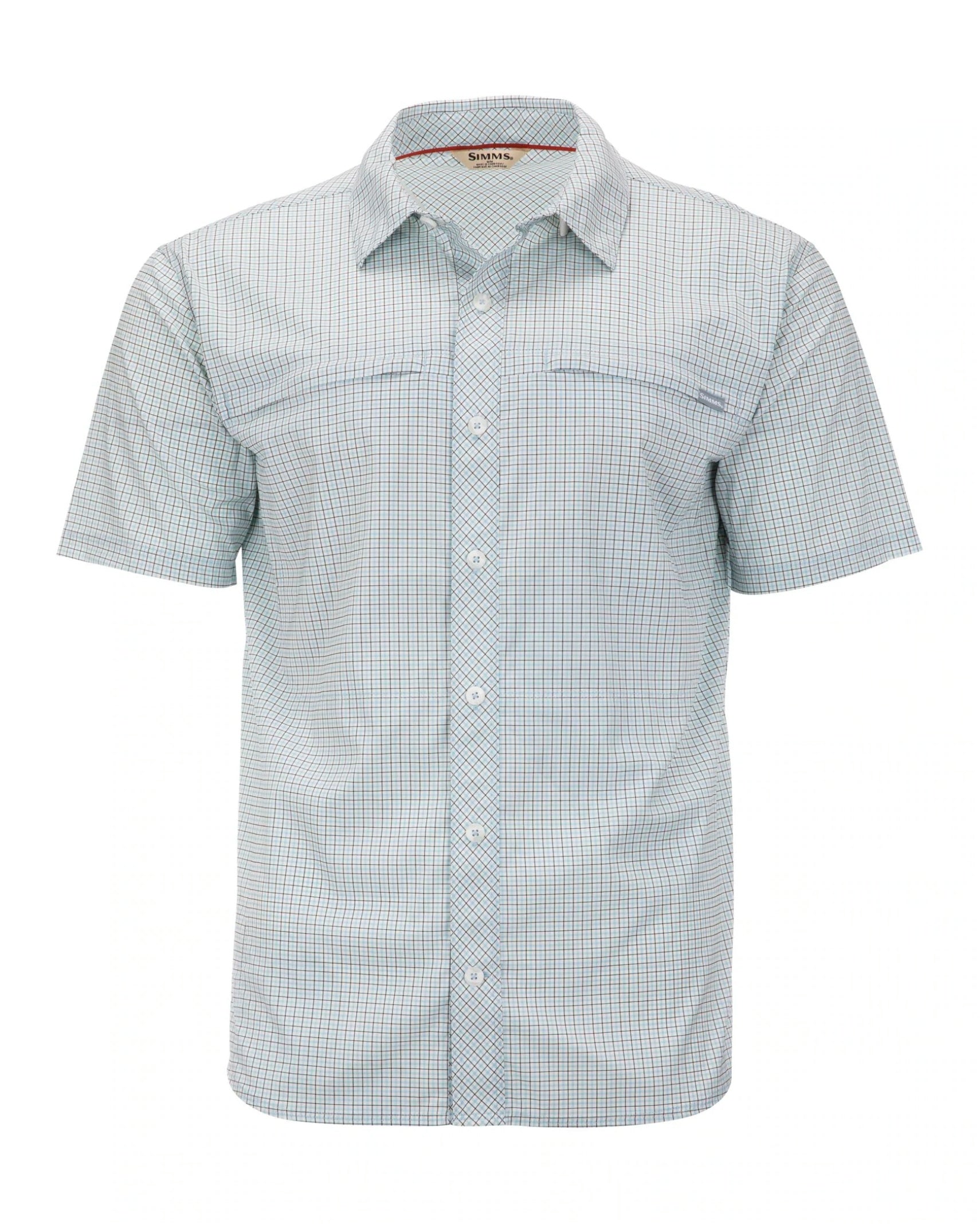 Simms Stone Cold SS Shirt Sky Morada Plaid / M