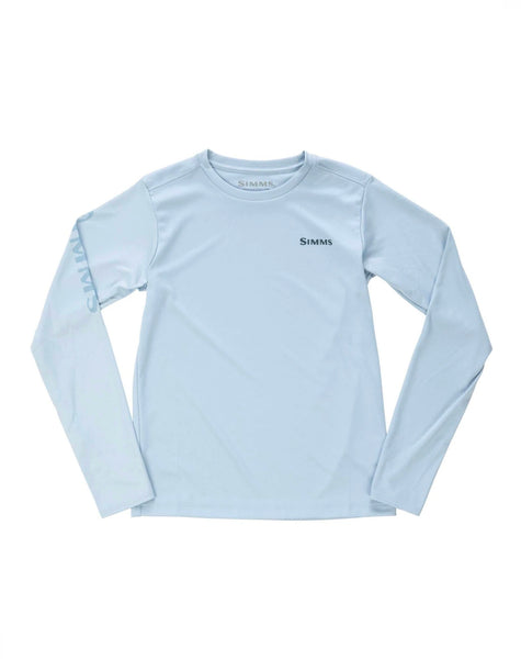 Simms Youth Solar Tech LS Shirt / Steel Blue