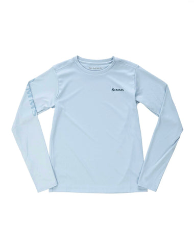 Simms Youth Solar Tech LS Shirt / Steel Blue