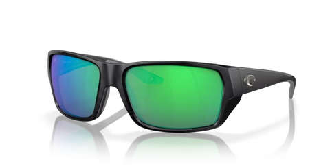 Costa Del Mar Tailfin Sunglasses - Matte Black / Green Mirror  580G