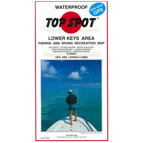 Top Spot - Lower Keys Area Fishing & Diving Recreation Area Map #N-209