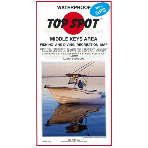 Top Spot - Middle Keys Area Fishing & Diving Recreation Area Map #N-20 ...
