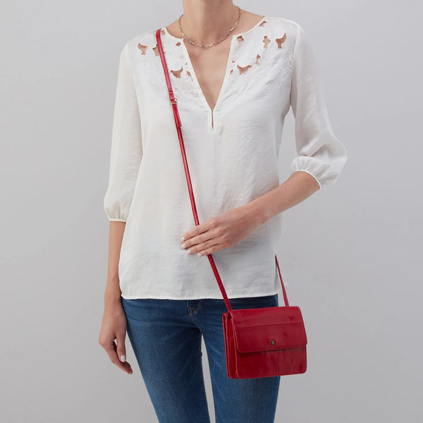 Hobo Jill Crossbody (Crimson) Wallet