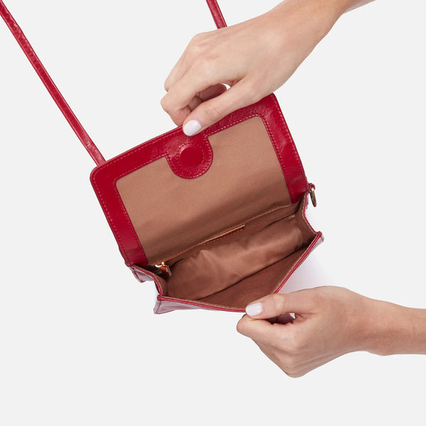 Hobo Jill Crossbody (Crimson) Wallet