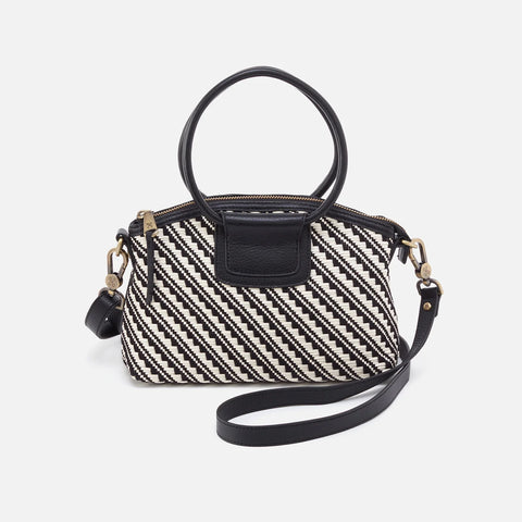Hobo Sheila Small (B & W Weave) Top Zip Crossbody Purse
