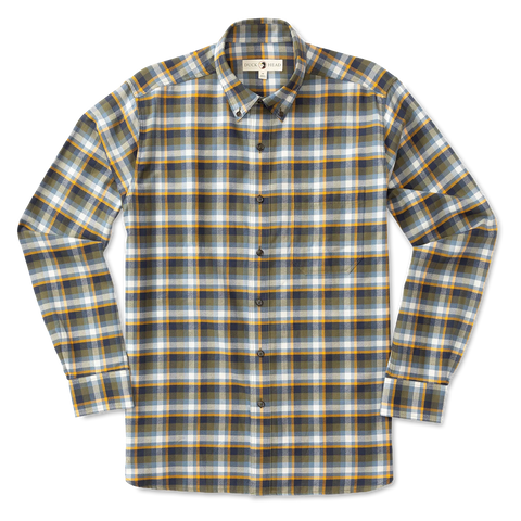 Duck Head Men's Warhill Flannel Plaid Shirt / Navy