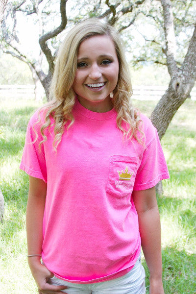 Jadelynn Brooke Who Runs The World S/S Shirt/Hot Pink