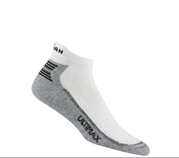 Wigwam Ironman Hi Voltage Pro Low Cut Sock/White-Grey #F6159