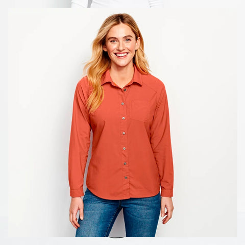 Orvis Women's Escape LS Shirt / Washed Sienna