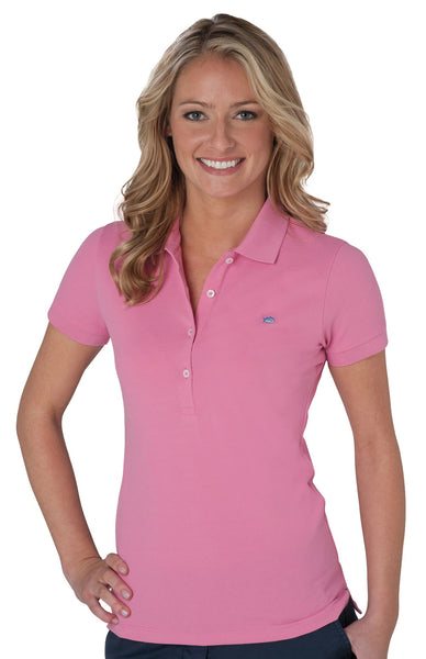 Southern Tide Women's Skipjack Polo/Sunrise Pink #3615