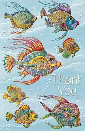 Pumpernickel Press Greeting Card - Thankful Fishes