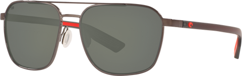 Costa Del Mar Wader Sunglasses - Shiny Dark Gunmetal/Gray 580P