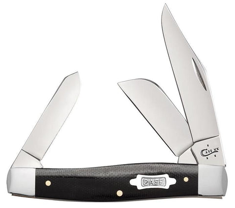 Case Black Canvas Laminate Large Stockman