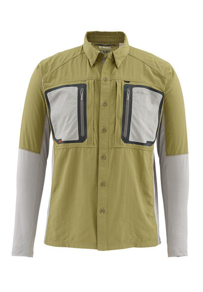 Simms Men's Taimen TriComp LS Shirt/Army Green