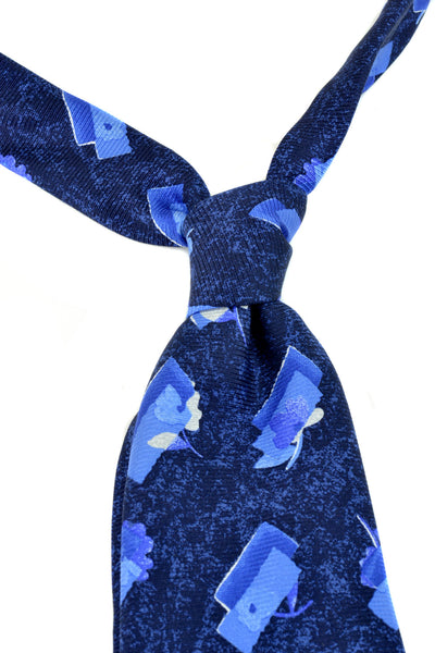 Bowdon Flowers and Squares Tie