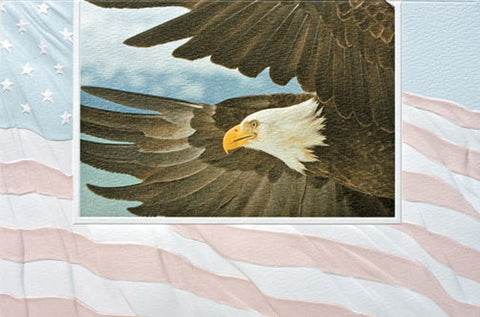 Pumpernickel Press Greeting Card - Patriotic Eagle
