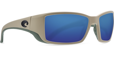 Costa Del Mar Blackfin Sunglasses - Matte Sand/Blue Mirror 580P