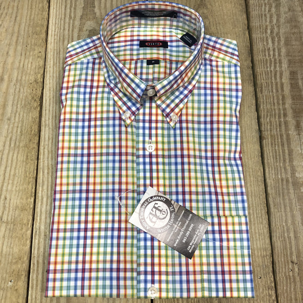 Overton Men's Long Sleeve Wrinkle Free Button Down Sport Shirt #213702-75