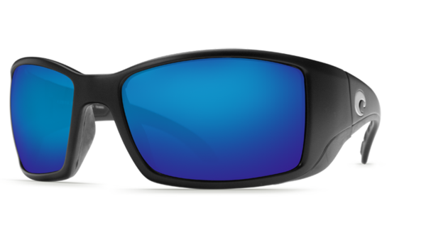 Costa Del Mar Blackfin Sunglasses - Matte Black/Blue Mirror 580G