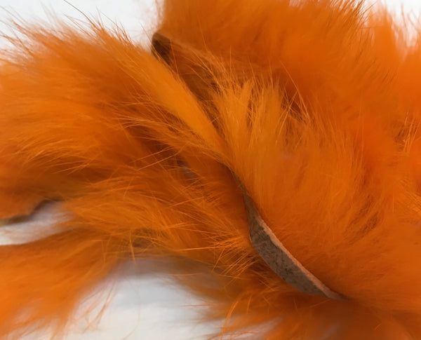 Hareline - Rabbit Strip - FL Orange