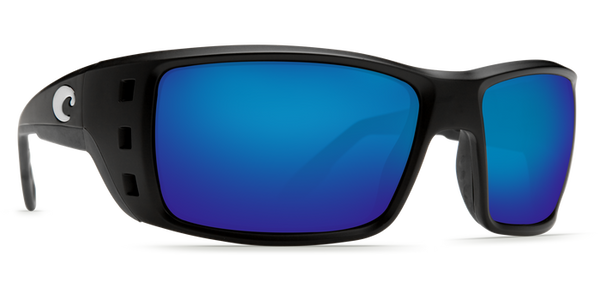 Costa Del Mar Permit Sunglasses - Matte Black/Blue Mirror 580G